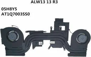 Laptop/Notebook CPU/GPU Cooling Heatsink&Fan For Dell Alienware 13 R3 ALW13E P81G 5H8Y5 05H8Y5 AT1Q7003SS0