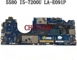 CDM80 LA-E091P I5-7200U FOR Latitude 15" E5580 5580 Laptop Notebook Motherboard CN-07H156 7H156 Mainboard NOTEBOOK PC