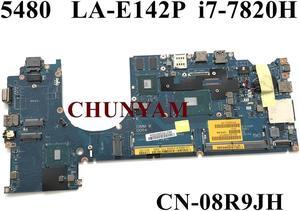 LA-E142P w/ i7-7820HQ 2GB FOR Latitude 14 E5480 5480 Laptop Notebook Motherboard CN-08R9JH 8R9JH Mainboard 100% Tested
