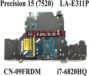 BRAND LA-E311P i7-6820HQ FOR Precision 7520 M7520 Workstation Laptop Motherboard CN-09FRDM 9FRDM Mainboard 100% Tested