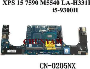 LA-H331P For Precision 5540 XPS 15 7590 Laptop Motherboard Mainboard w/ i5-9300H CN-0205NX 205NX Mainboard 100% Tested