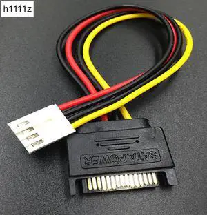 Cable SATA 15Pin Male to 4Pin Female FDD Floppy Adapter Hard Drive Power Cables Cord 20cm D Port Small 4pin to SATA Power Cable Cable SATA 15Pin Male to 4Pin Female FDD Floppy Adapter Hard Drive Power Cables Cord 20cm D Port Small 4pin to SATA Power Cable
