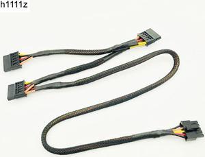 Black Sleeved 5Pin to 3*SATA Modular Power Supply Cables Adapter PSU SATA Power Cable for OCZ ZT/GreatWall 88CM