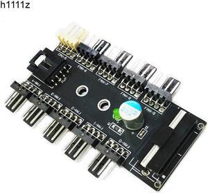 4pin Fan Controller PC 1 to 10 4Pin Molex Cooler Cooling Fan Hub Splitter Cable PWM 12V 4 Pin Power Supply Adapter For PC Mining