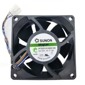 PF70251VX-Q000-S99 7cm 7025 70x70x25mm 12V 3.7W 4 lines pwm computer chassis CPU cooling fan