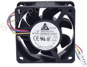 Well Tested AFB0612DH  DC12V 1.10A 60x60x25MM 6025 Four Lines  Square Cooler Fan