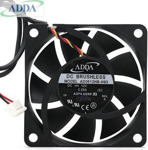 FOR ADDA AD0612HB-H93 6013 60*60*13mm CPU dedicated fan 12V 0.28A axial cooling fan