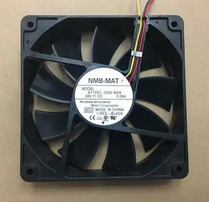 For NMB 4710KL-05W-B49 12025 12CM 24V 0.29A equipment fan 120*120*25