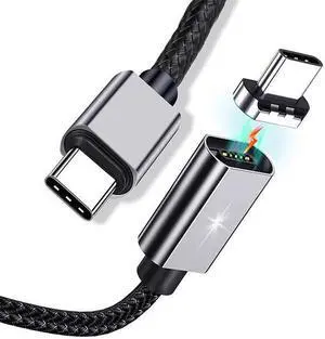 PD 100W USBC to Type C Cable Quick Charger Magnetic Cable Fast Charging for Mackbook Pro Samsung