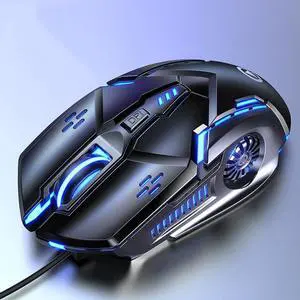 Mute Wired Mouse Six Keys Luminous Game E-Sports Machinery Computer Accessories Mute Wired Mouse Six Keys Luminous Game E-Sports Machinery Computer Accessories