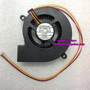and EB-CU610X projector fan CE-7020L-01 DC12V 250mA 4wires~