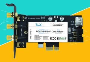 BCM943602CS BCM94360CSAX 2.4&5G 3 Antenna 1300Mbps BT4.0 WiFi Wireless Network Card for desktop Mac OS hackintosh PK BCM94360CD