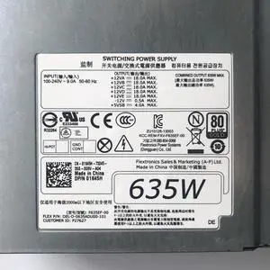 635W For Dell T3600 T5600 Power Supply 1K45H 01K45H CN-01K45H DEL-D-0365ADU00-101 D635EF-00 635W For Dell T3600 T5600 Power Supply 1K45H 01K45H CN-01K45H DEL-D-0365ADU00-101 D635EF-00