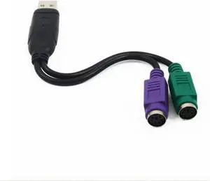 USB Male To 6Pin PS2 for PS/2 Female Extension Cable Y Splitter Adapter Connector Conversion Cable for Keyboard Mouse Scanner