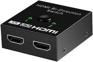 4K HDMI-compatible Switch Bi-Direction 1 To 2 Splitter 2 In 1 Out Adapter Switch for PS3 PS4 Xbox HDTV HDMI-compatible Switcher 4K HDMI-compatible Switch Bi-Direction 1 To 2 Splitter 2 In 1 Out Adapter Switch for PS3 PS4 Xbox HDTV HDMI-compatible Switcher