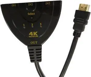 4K*2K 3D Mini 3 Port HDMI-compatible Switch 1.4b 4K HDMI-compatible Splitter 3 In 1 Out Port Hub for DVD HDTV Xbox PS3 PS4 1080P