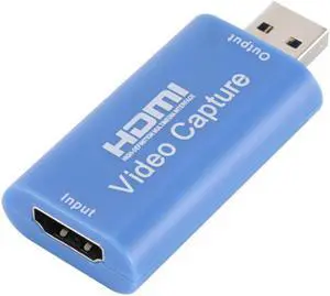 4K Video Capture Card USB2.0 HDMI-compatible Video Grabber Record Box for PS4 Game DVD Camcorder Camera Recording Live Streaming