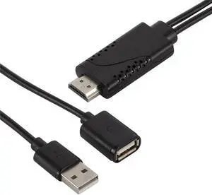 USB Female To HDMI-compatible Male 1080P HDTV TV Digital AV Adapter Cable Wire Converter Cord for IOS Android