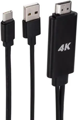 4K Type C Phone To TV HDTV Video Cable HDMI-compatible Type C Adapter Converter for MACBOOK for Samsung S21 S20 S10 for Huawei