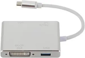 USBC To VGA Adapter USB 3.1 Type C USB-C To VGA HDMI-compatible Video Converters Adaptor for Macbook Pro/ Chromebook Pix USBC To VGA Adapter USB 3.1 Type C USB-C To VGA HDMI-compatible Video Converters Adaptor for Macbook Pro/ Chromebook Pix
