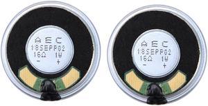 2X 36Mm 16 Ohm 1W Aluminum Housing Internal Magnet Speaker