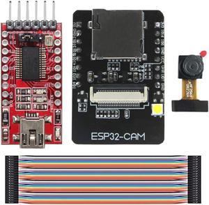 Esp32-Cam Camera Wifi + Bluetooth Module 4M Psram Dual Core 32-Bit Cpu Development Board Ov2640 2Mp Camera Module + 8Dbi Wireles