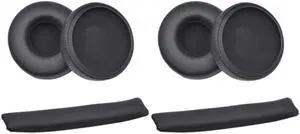 Earpads Cushion Cover Leather Headband Replacement Head Beam For JBL Synchros E40BT E40 Bluetooth Headphones 2 Set