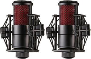 2X V500 Microphone Kit With Audio Cable Shockproof Clip Live Broadcast Microphone Condenser Microphone Microphone