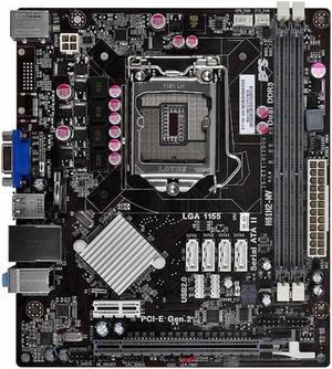 Motherboard LGA 1155 For ECS H61H2-MV LGA 1155 Motherboard DDR3 Intel H61 PCI-E 3.0 SATA II VGA USB2.0 Micro ATX For Core i7i5