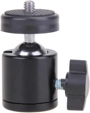 Mini Ball Head with Flash Holder with 1/4"" Screw" Stable Ballhead for All The Cameras and Tripod with 1/4"" Screw