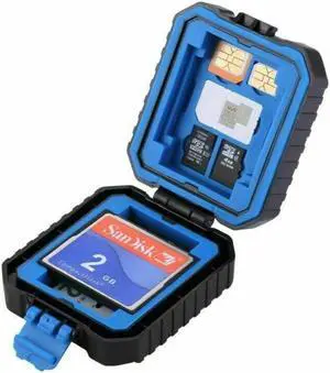 PULUZ 11 In 1 Waterproof Memory Card Case Lightweight Case for SIM XQD CF TF SD