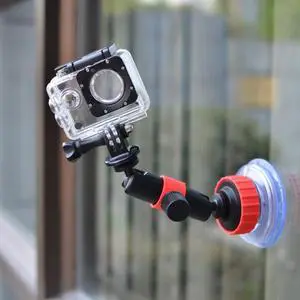 Action Camera Suction Cup for Gopro Sucker Car Holder Mount Car Accessories Lock Arms Adapter for Osmo SOOCOO SJCAM EKEN