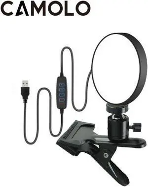 4" Clip LED Ring Light Fill Light for Computer Notebook Live Stream Desk Clip