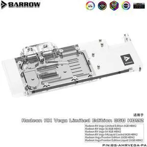 Barrow BS-AMRVEGA-PA, LRC 2.0 5V Radeon RX VEGA Border Edition full coverage graphics card water cooling block