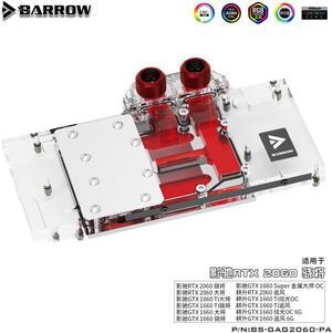 Barrow BS-GAG2060-PA, LRC 2.0 Full Cover Graphics Card Water Cooling Blocks, For Galaxy/Gainward RTX2060/GTX1660Ti/GTX1660