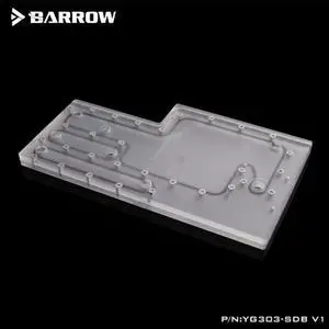 Barrow water cooling waterway plate for IN WIN 303,305 computer case rgb water tank LRC 2.0 5V , YG303-SDB v1 heatsink