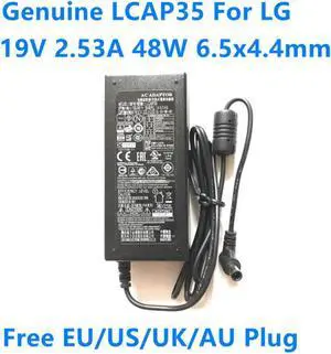 19V 2.53A 48W LCAP35 DA-48F19 AC Adapter Charger For LG Monitor A4819_FDY E1945CW IPS224T LCAP21C Power Supply Charger