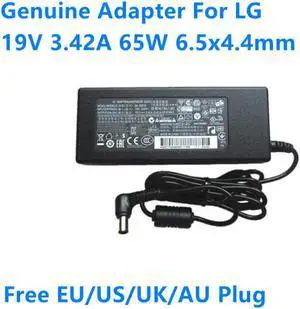 19V 3.42A 65W 6.5x4.4mm DA-65G19 PA-1650-68 AC Adapter For LG R400 R410 S530 M2380 M2780DF LCD Monitor Power Charger