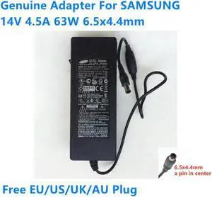 14V 4.5A 63W AD-6314T AD-6314C A6314_DSM AC/DC Adapter For SAMSUNG S27A850D S24A300B LCD MONITOR Power Supply Charger
