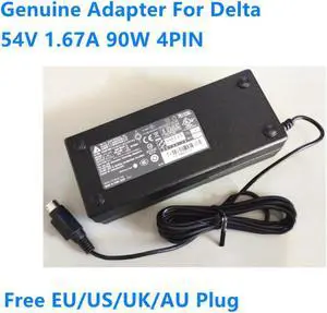54V 1.67A 90W 4PIN AC Adapter For DELTA ADP-90CR B Power Supply Charger