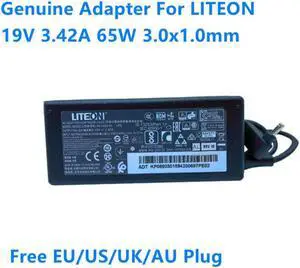 19V 3.42A 65W 3.0x1.0mm LITEON PA-1650-50 LPS AC Adapter For Laptop Power Supply Charger