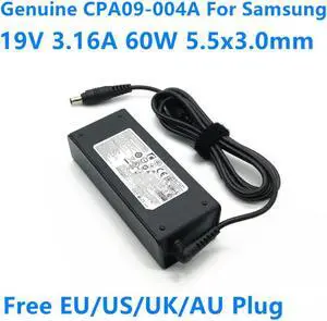19V 3.16A 60W 5.5x3.0mm CPA09-004A ADP-60ZH D AD-6019R AC Power Adapter For Samsung R440 R423 RV411 RF411 Laptop Charger 19V 3.16A 60W 5.5x3.0mm CPA09-004A ADP-60ZH D AD-6019R AC Power Adapter For Samsung R440 R423 RV411 RF411 Laptop Charger