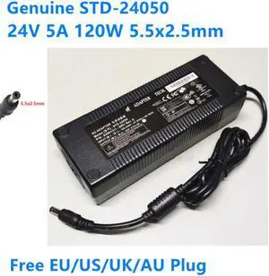 24V 5A 120W 5.5x2.5mm STD-24050 AC Adapter For TECH Power Supply Charger
