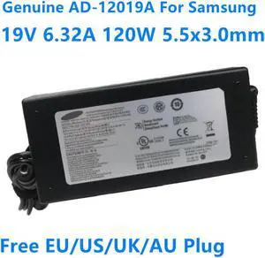 AD-12019A 19V 6.32A 120W PA-1121-98 AC Power Adapter For Samsung NP800G5M 8500GM AD-12019G BA44-00269A Laptop Charger AD-12019A 19V 6.32A 120W PA-1121-98 AC Power Adapter For Samsung NP800G5M 8500GM AD-12019G BA44-00269A Laptop Charger