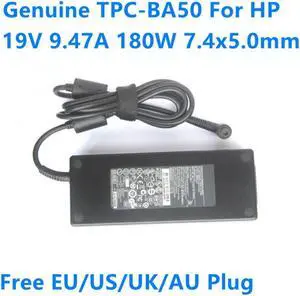 19V 9.47A 180W 7.4x5.0mm TPC-BA50 ADP-180EB B AC Adapter for HP TOUCH SMART 610-1011 520 PC 8540W 8560W Laptop Charger