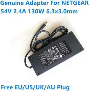 54V 2.4A 130W 129.6W ADS-150DK-48-1 540130E 332-11546-01 Power Supply AC Adapter For NETGEAR Switch POE Charger