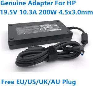 19.5V 10.3A 200W 4.5x3.0mm TPN-CA03 TPN-DA10 AC Adapter For HP Laptop Charger ZBOOK 17 G5 G4 G3 OMEN 4 5 6 15-DC0124TX