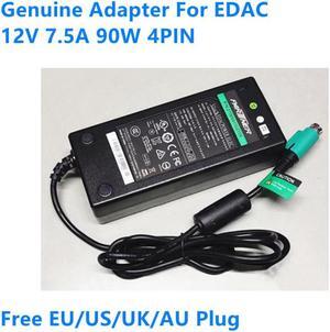 12V 7.5A 90W 4PIN EA11001A-120 AC Adapter For EDAC Power Supply Charger