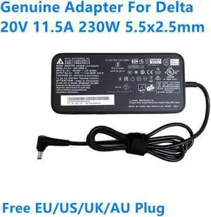 20V 11.5A 230W 5.5x2.5mm Delta ADP-230GB D Power Supply AC Adapter For MSI GS66 GL75 Gaming Laptop Charger
