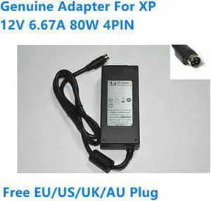 12V 6.67A 80W 4PIN ALM85US12C2-8 10020213-C2-8 01 BETA Power Supply AC Adapter For XP Medical Power Charger